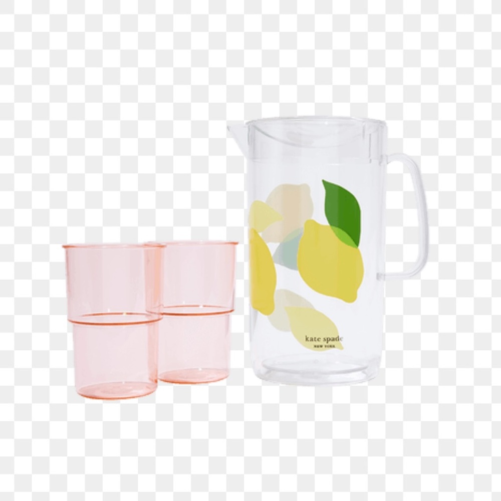 Kate Spade Pitcher and 2 Cups Set